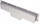 Kanaletë lineare murale Flow, 100 cm, çelik inox, ngjyrë argjendtë