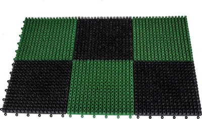 Tapet hyrjeje me bar artificial Outdoor Doormat Artificial Grass Needle Mat, 14mm, i gjelbër
