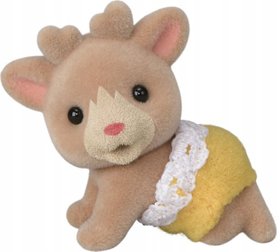 Set lodrash Sylvanian Families Reindeer Twins, figura binjakë dreri me slitë, shumëngjyrësh