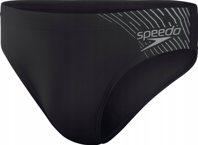 Rroba banjo për çuna Speedo Medley Logo Brief për not, të zeza me gri