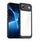 Kllëf telefoni Hurtel Outer Space për iPhone 17 Pro, transparent me të zi