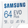 Disk Micro SDXC Samsung, 64GB, i bardhë