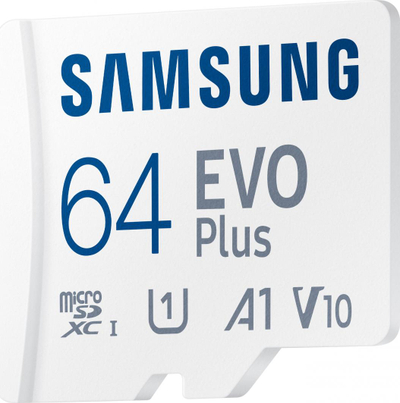 Disk Micro SDXC Samsung, 64GB, i bardhë