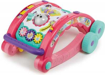 Karrocë ecjeje Little Tikes Light N Go 3 në 1, me drita edhe tinguj, tavolinë aktiviteti, rozë