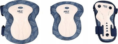 Set mbrojtës patinash Nils Extreme H727, madhësia S, 6 copa, blu