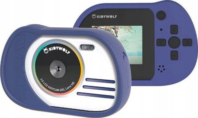 Kamerë digjitale për kalamoj Kidywolf Kidycam, ekran 2.0", trup i fortë, blu