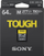 Kartë memorie Sony SF-M Tough, 64GB, SDXC UHS-II, me lexues USB 3.1