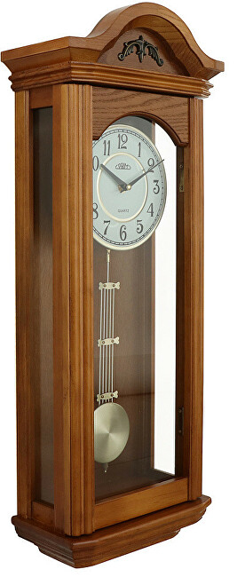 Orë muri Prim Retro Pendulum II - A E03P.4167.50.A, kafe