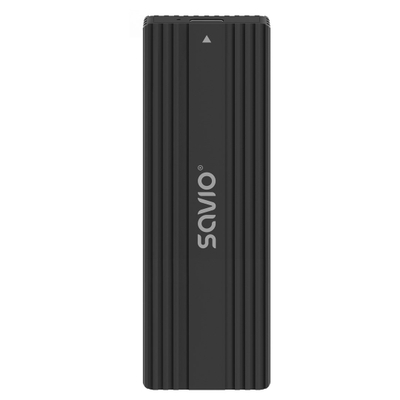 Kuti e jashtme për SSD Savio AK-84, M.2 NVMe SATA, USB 3.1 Gen 2, e zezë