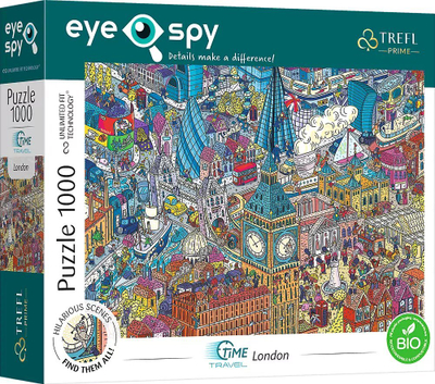 Puzzle Trefl Eye Spy Time Travel London, 1000 copa, shumëngjyrësh