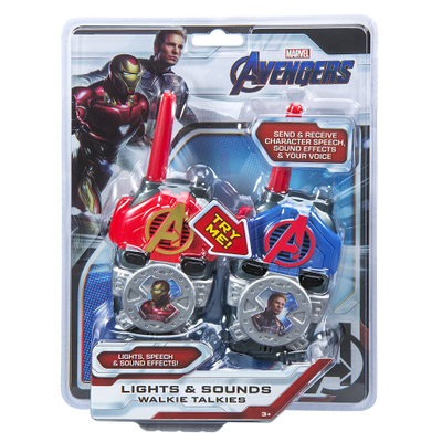 Walkie talkie lojë EKids Avengers Endgame, FRS, me drita dhe tinguj, shumëngjyrësh