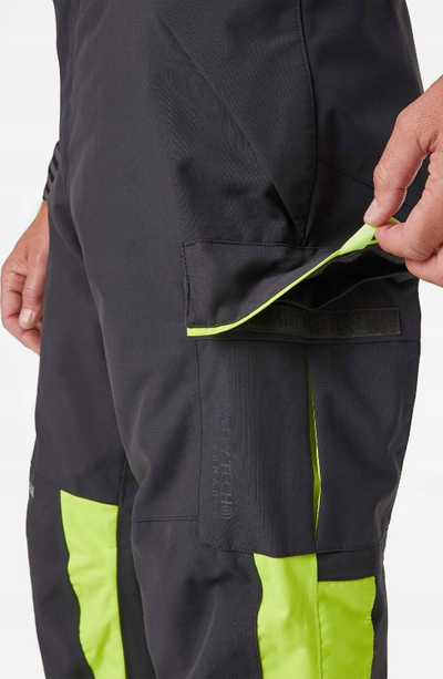 Pantallona dimri pune Helly Hansen Workwear Alna 2.0, Class 1, e verdhë e zezë