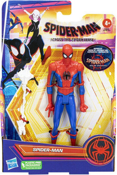 Figurë aksioni Hasbro Marvel Spider-Man Across the Spider-Verse, 6", me aksesor rrjete, e kuqe blu