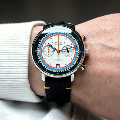 Orë dore për meshkuj Sternglas Hamburg Chrono S01-HC36-VI22, e zezë