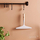 Pastrues xhamash York Bamboo Squeegee, teh i gjerë, dorezë bambuje, i bardhë