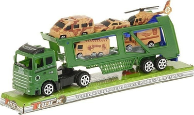 Set lojërash Adar Military Tow Truck, me 5 makina ushtarake, shumëngjyrëshe