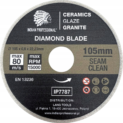 Disk diamant për fugë Indian Professional, 105mm, 0.8mm, 22.2mm