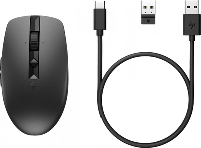 Maus Wireless HP 710 Rechargeable Silent (6E6F2AA), Bluetooth ,5.3/2.4 GHz, i zi