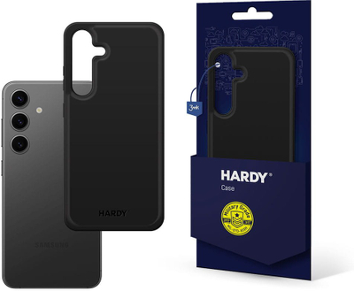Mbulesë telefoni Hardy Case për Samsung Galaxy S23, rezistente ndaj goditjeve, matte antirrëshqitëse, e zezë
