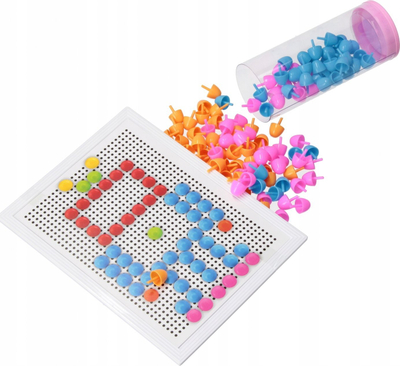 Lodër mozaik kreativ MEGA CREATIVE 545466, set edukativ për rregullim, shumëngjyrëshe