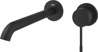 Rubinet lavamani Grohe Essence, muror me 2 vrima, madhësia L, i zi