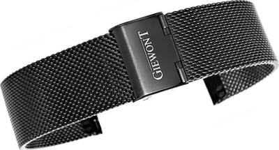 Byzylyk për smartwatch Giewont GW330 GWB3, 20mm, rrjetë metalike, i zi
