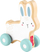 Lodër druri shtytëse Fisher-Price Push-Along Bunny, për foshnja 6+ muajsh, zhvillim motorik, shumëngjyrëshe