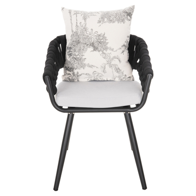 Karrige alumini Camden HM6141.01, 56x60x87cm, me jastëk ecru, anthracite