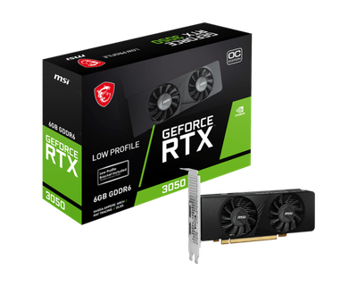 Kartë grafike MSI GeForce RTX 3050 LP 6G OC, 6GB GDDR6, low profile