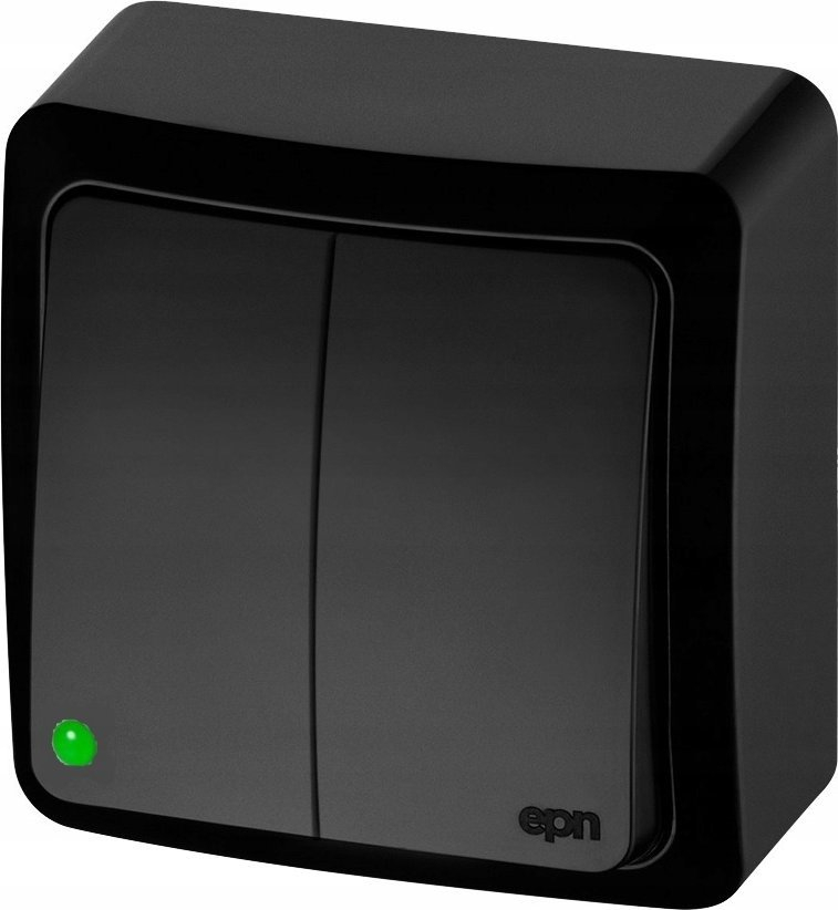 Çelës i dyfishtë Elektro-Plast Berg 3711-09 EPN, 250V, 10A, i zi