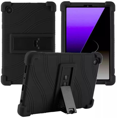 Etui tablet 4kom.pl Galaxy Tab A11+ A9+ 10.9", i fortë, me mbajtëse, i zi