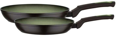 Set tiganësh Berlinger Haus GSW418201 Avocado, 24cm dhe 28cm, veshje jo-ngjitëse, i zi