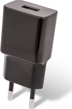 Karikues rrjeti Maxlife, 1A, me kabllo microUSB, i zi