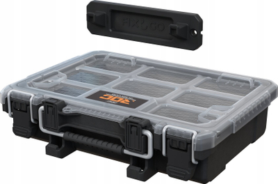 Organizues veglash Keter ROC Pro Gear 2.0, kapak transparent, plastik i qëndrueshëm, gri