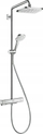 Set dushi Hansgrohe Croma E Showerpipe 280, EcoSmart, termostatik, krom