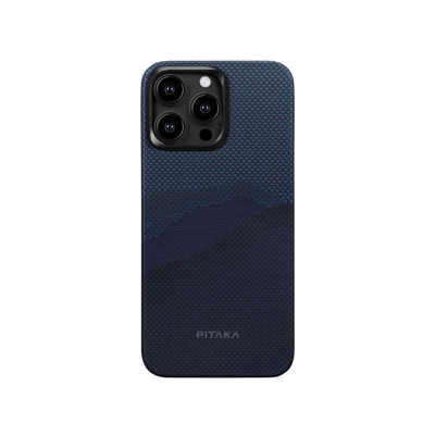 Mbrojtëse për celular PITAKA StarPeak MagEZ për iPhone 15 Pro, e kaltër e errët