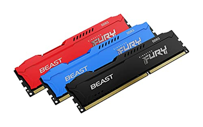 Memorie RAM Kingston Fury Beast, 16GB DDR3 1866MHz CL10, kit 2x8GB, e zezë