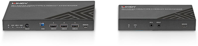 Extender KVM Lindy 70m Cat.6A HDMI Type C HDBaseT 3.0, 4K60 HDR, i zi
