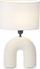 Lampë tavoline Giftdecor BRIDGE, qeramike, 41cm, e bardhë