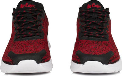 Atlete për burra Lee Cooper LCW-22-32-1228M, tekstil rrjetë, taban i lehtë, të kuqe me të zeza
