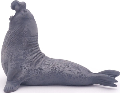 Figurë lodër Papo Marine Life Elephant Seal, PVC, realistike, gri