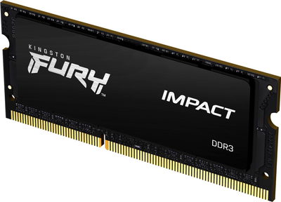 RAM për laptop Kingston FURY Impact KF318LS11IB/8, 8GB DDR3L, 1866MHz, i zi