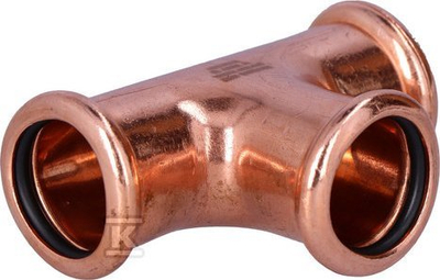 Т-спојка од бакар, 22 mm, прес профил М, бакарна боја