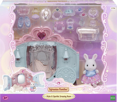 Set lodrash Sylvanian Families 5758 Stylish and Shiny Children’s Room, playset për shtëpi kukullash, shumëaksesorësh