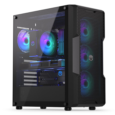 Kasa kompjuteri Endorfy Regnum 400 ARGB EY2A009, E ATX, xham i kalitur, e zezë