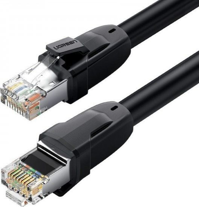 Мрежен кабел UGREEN 70329 Cat 8, чист бакар, 2 m, црн