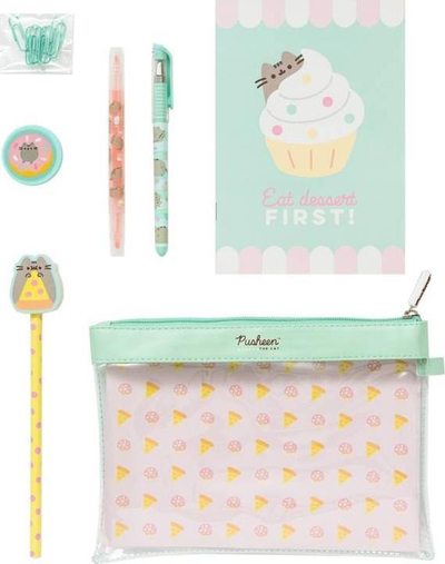 Set shkrimi Pusheen Foodie, 7 pjesë, bllok A5, penar i tejdukshëm