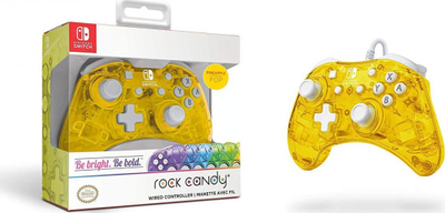 Контролер PDP Controller Rock Candy Mini, жичен, жолт