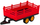 Lodër traktor me telekomandë Lean Toys RC Farm Tractor With Trailer, me rimorkio, për fëmijë 3+, i kuq