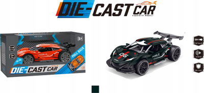 Makinë lodër Noble Die Cast Racing, metal, pull back, me zë, portokalli